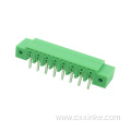 Plug-in type PCB terminal block angled header with fixing screw